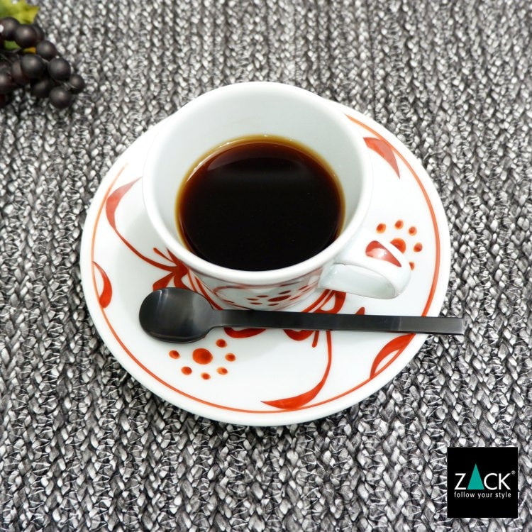 ZACK 20852 MENOA ドイツZACK社製モダンデザインのコーヒースプーン マットブラック 13.4cm [在庫有り] H1