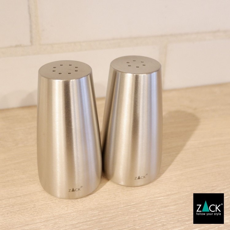 ZACK 20874 BEVO ドイツZACK社製モダンデザインのソルト＆ペッパー HL [在庫有り]H1