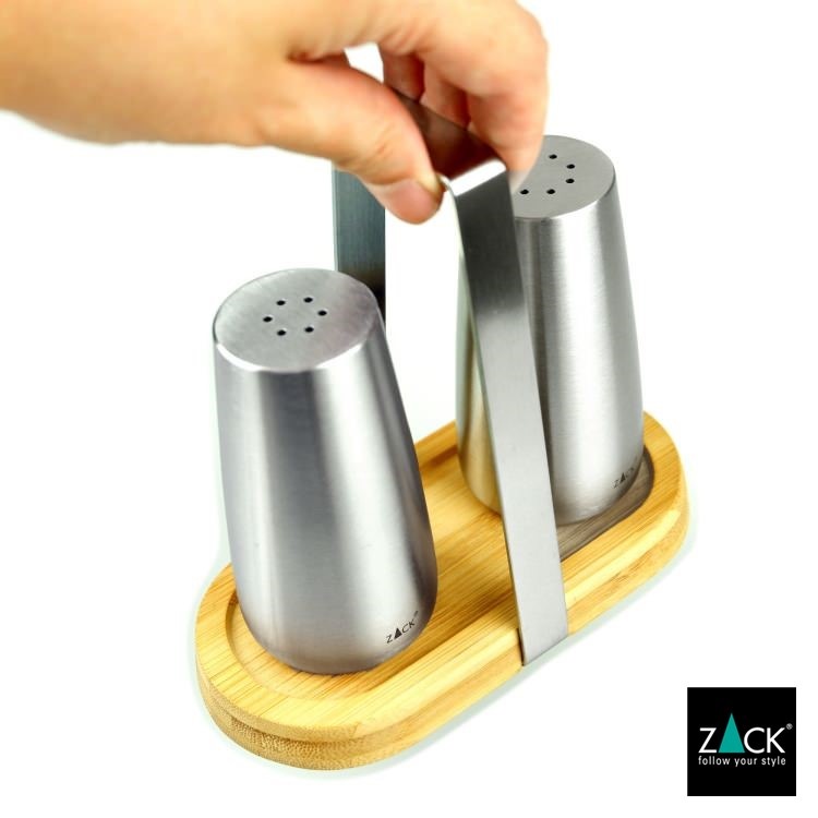 ［廃番］ ZACK 20875 BEVO ドイツZACK社製モダンデザインのソルト＆ペッパー