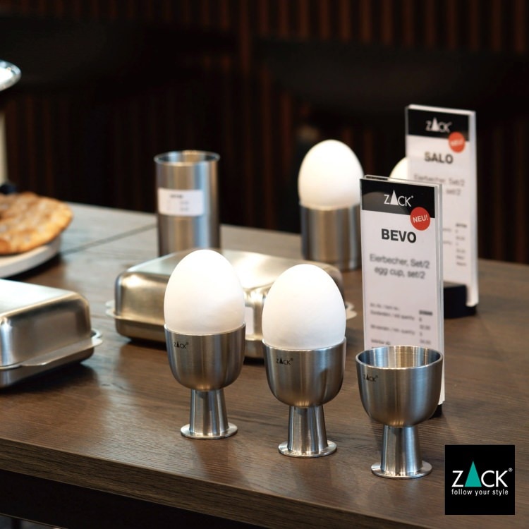 ZACK 20886 BEVO ドイツZACK社製モダンデザインのエッグカップ 2個セット HL [在庫有り]