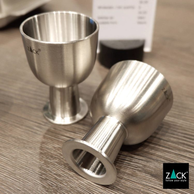 ZACK 20886 BEVO ドイツZACK社製モダンデザインのエッグカップ 2個セット HL [在庫有り]