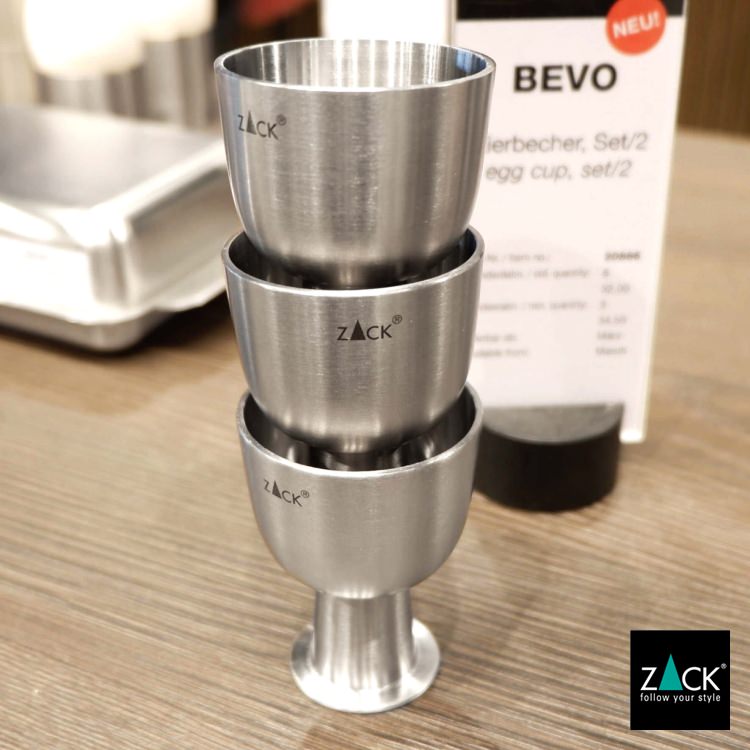 ZACK 20886 BEVO ドイツZACK社製モダンデザインのエッグカップ 2個セット HL [在庫有り]