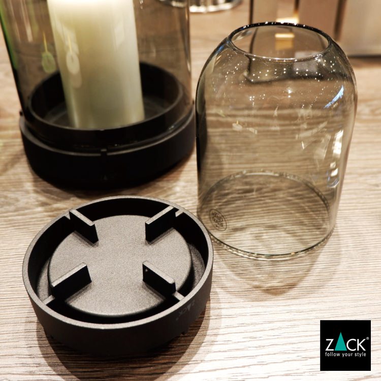 ZACK 30112 TREVO ドイツZACK社製モダンデザインのランタンL グレー [在庫有り]