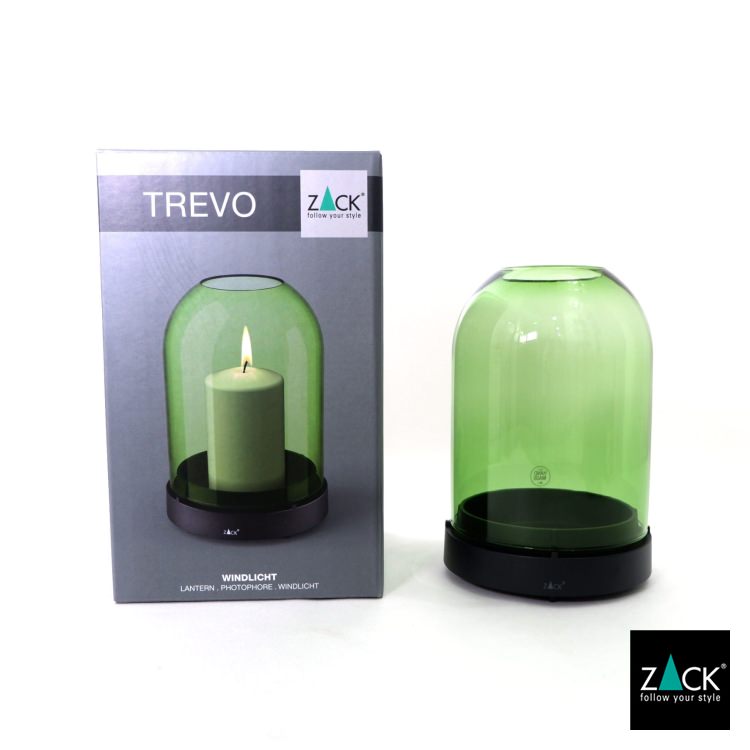 ZACK 30114 TREVO ドイツZACK社製モダンデザインのランタンL グリーン [在庫有り]