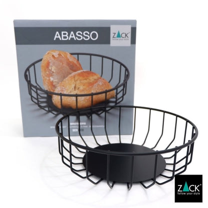 ZACK 30670 ABASSO ドイツZACK社製モダンデザインのブレッドバスケット マットブラック [在庫有り]