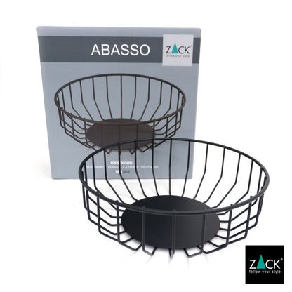 ZACK 30671 ABASSO ドイツZACK社製モダンデザインのフルーツバスケット マットブラック [在庫有り]