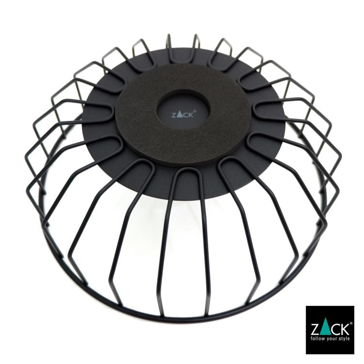 ZACK 30671 ABASSO ドイツZACK社製モダンデザインのフルーツバスケット マットブラック [在庫有り]