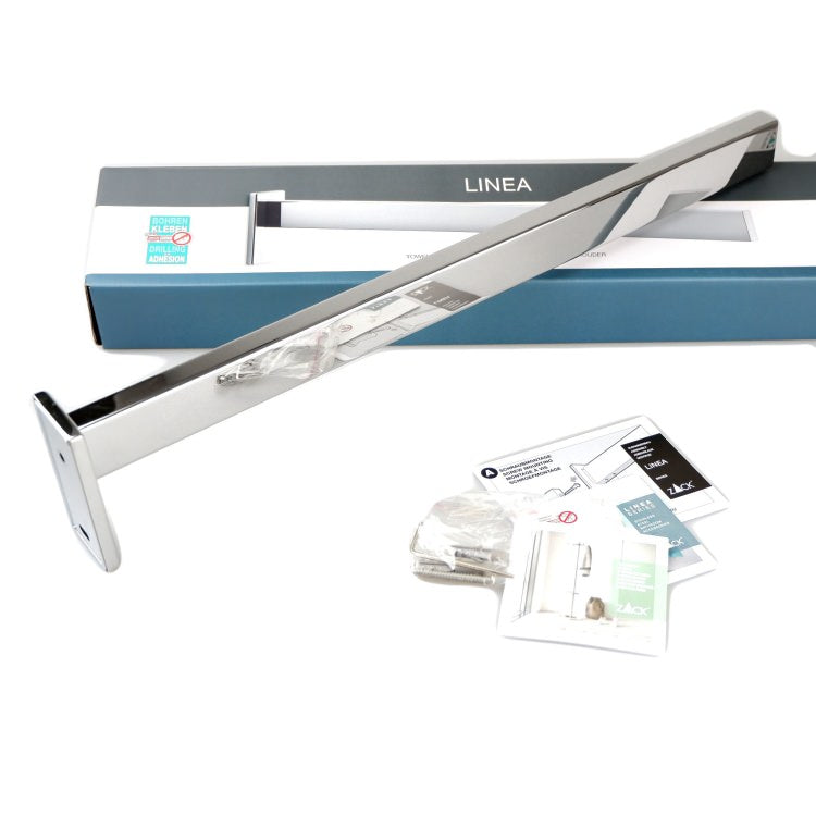 ZACK 40001 LINEA ドイツZACK社製モダンデザインのタオルホルダー 壁付けタイプ DIY MP [お取寄せ]