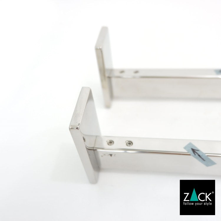 [サンプル品] ZACK 40002 LINEA ドイツZACK社製モダンデザインのダブルタオルホルダー 壁付けタイプ DIY [在庫有り]