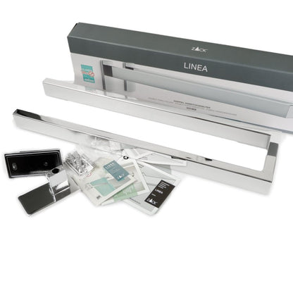 ZACK 40002 LINEA ドイツZACK社製モダンデザインのダブルタオルホルダー 壁付けタイプ DIY MP [在庫有り]H1