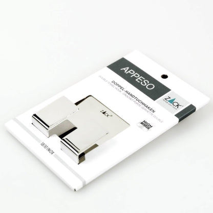 ZACK 40005 APPESO ドイツZACK社製モダンデザインのダブルタオルフック (3個セット) MP