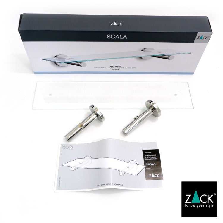 ZACK 40006 SCALA ドイツZACK社製モダンデザインのバスルームシェルフ 壁付けタイプ DIY MP [お取寄せ]