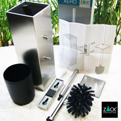ZACK 40018 XERO ドイツZACK社製モダンデザインのトイレブラシセット 壁付けタイプ DIY HL [在庫有り]H1