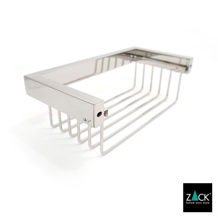 ZACK 40023 LINEA ドイツZACK社製モダンデザインのシャワーバスケット 壁付けタイプ DIY MP [在庫有り]