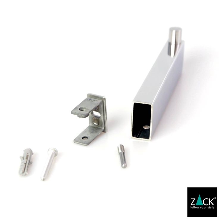 ZACK 40032 LINEA ドイツZACK社製モダンデザインのスペアトイレットペーパーホルダー 予備ロール 壁付けタイプ DIY MP [在庫有り]