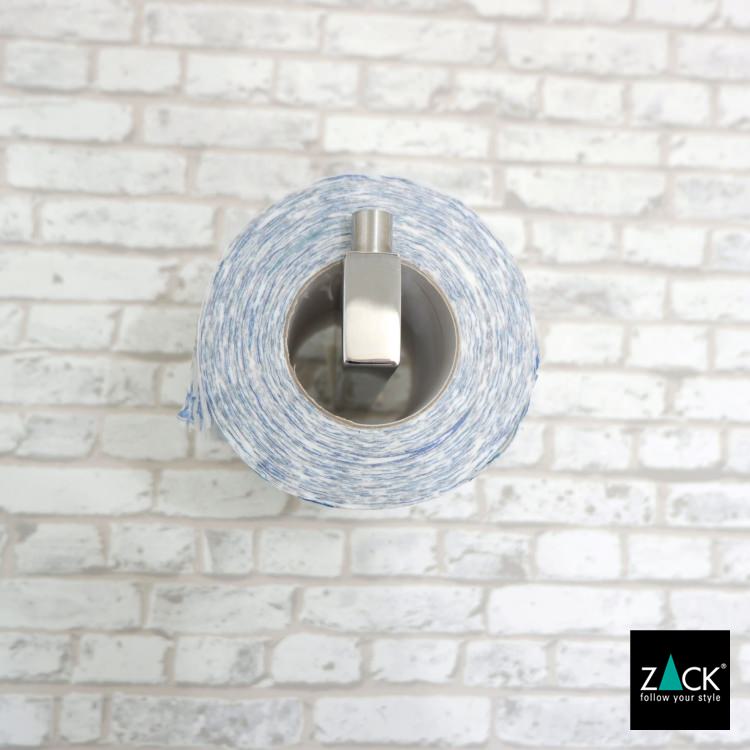 ZACK 40032 LINEA ドイツZACK社製モダンデザインのスペアトイレットペーパーホルダー 予備ロール 壁付けタイプ DIY MP [在庫有り]