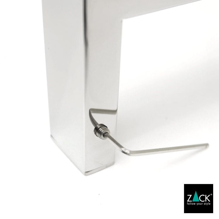 ZACK 40033 LINEA ドイツZACK社製モダンデザインのタオルレール L46.5cm 壁付けタイプ DIY MP [在庫有り]H1
