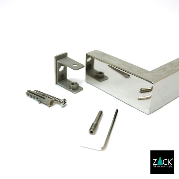 ZACK 40034 LINEA ドイツZACK社製モダンデザインのタオルレール L61.5cm 壁付けタイプ DIY MP [在庫有り]