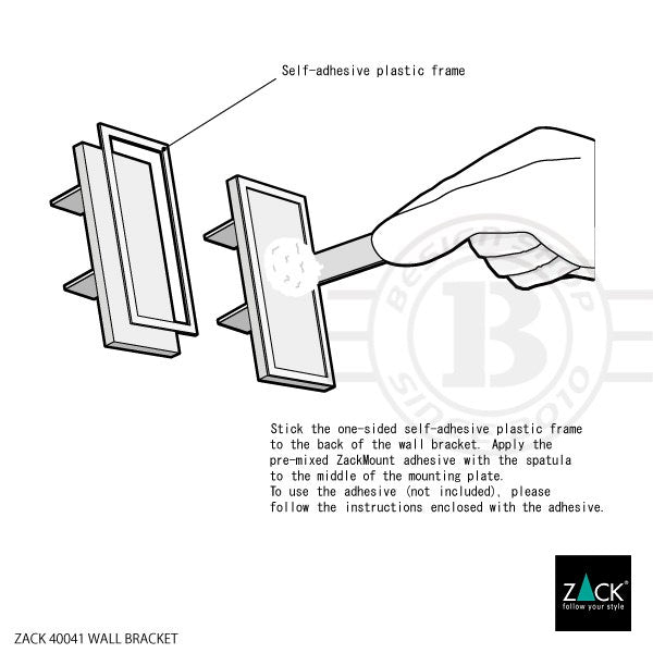 ZACK 40041 LINEA LINEA接着用ブラケット [パーツ] MP [在庫有り]