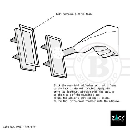 ZACK 40041 LINEA LINEA接着用ブラケット [パーツ] MP [在庫有り]