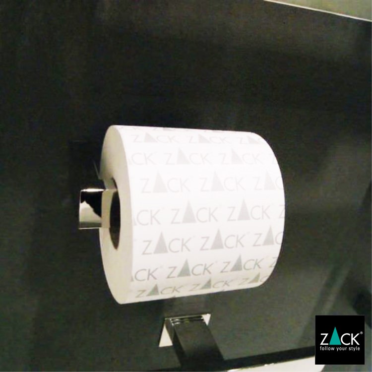 ZACK 40043 LINEA ドイツZACK社製モダンデザインのトイレットペーパーホルダー 壁付けタイプ DIY MP [在庫有り]