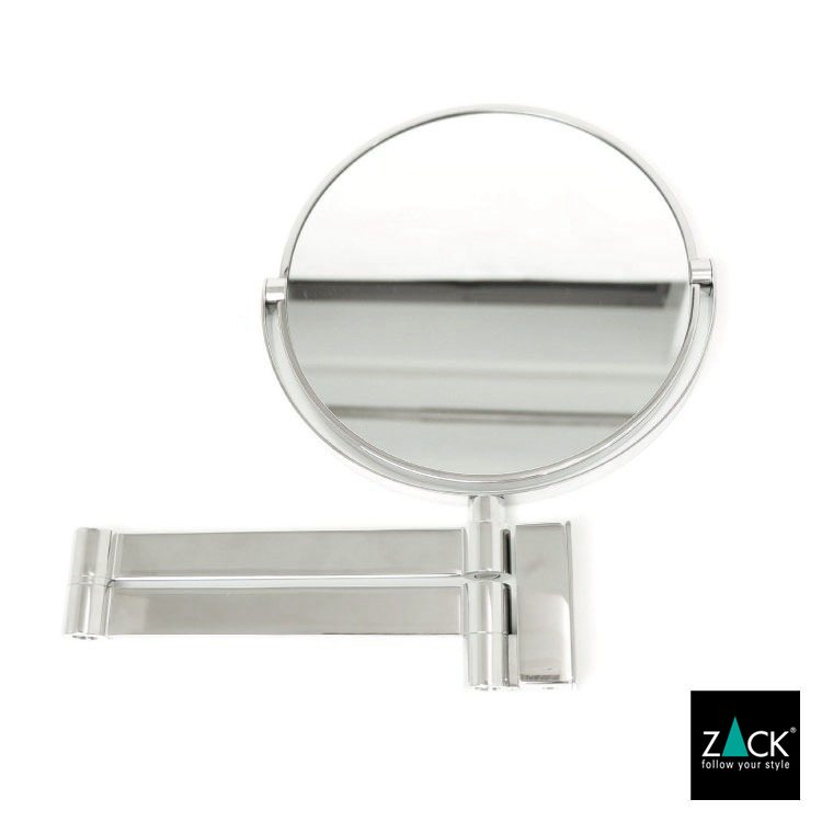ZACK 40045 LINEA ドイツZACK社製モダンデザインのメイクアップミラー(両面鏡) 壁付けタイプ DIY MP [在庫有り]