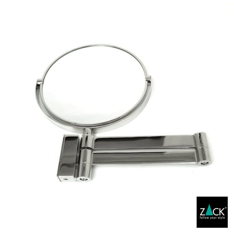 ZACK 40045 LINEA ドイツZACK社製モダンデザインのメイクアップミラー(両面鏡) 壁付けタイプ DIY MP [在庫有り]
