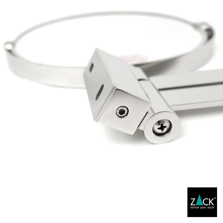 ZACK 40045 LINEA ドイツZACK社製モダンデザインのメイクアップミラー(両面鏡) 壁付けタイプ DIY MP [在庫有り]