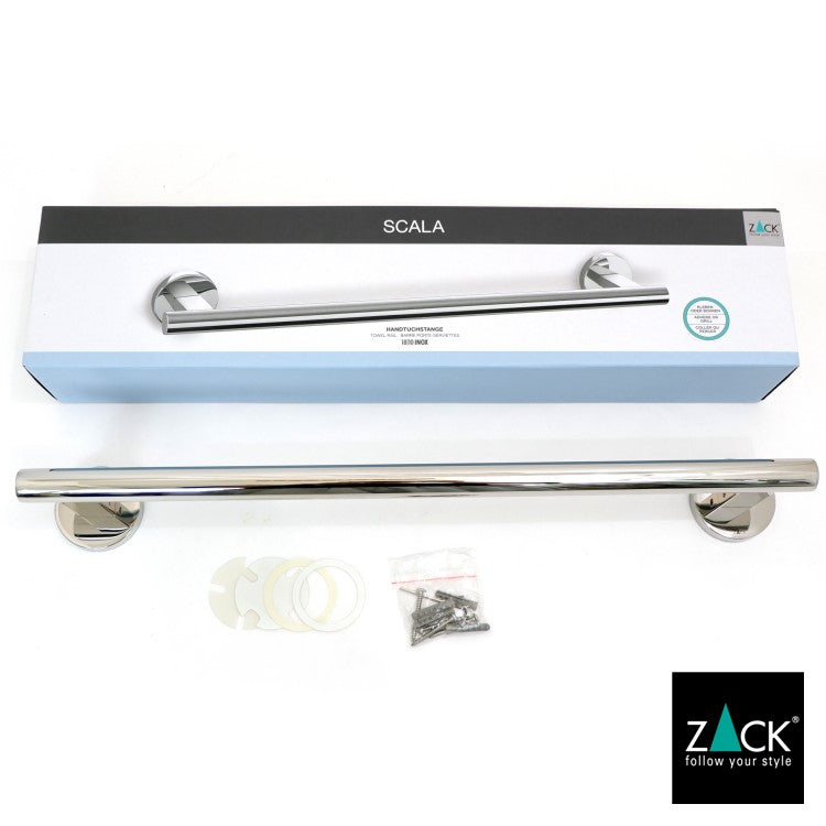 ZACK 40056 SCALA ドイツZACK社製モダンデザインのタオルレール51cm 壁付けタイプ DIY MP [在庫有り]