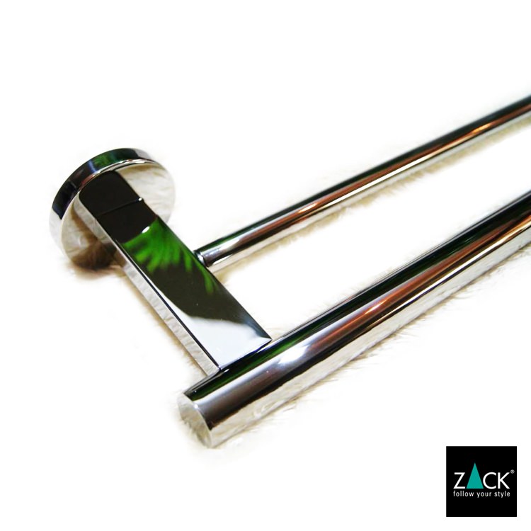 ZACK 40059 SCALA ドイツZACK社製モダンデザインのダブルタオルレール66cm 壁付けタイプ DIY MP [在庫有り] H1