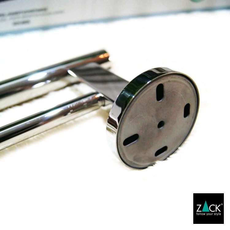 ZACK 40059 SCALA ドイツZACK社製モダンデザインのダブルタオルレール66cm 壁付けタイプ DIY MP [在庫有り] H1
