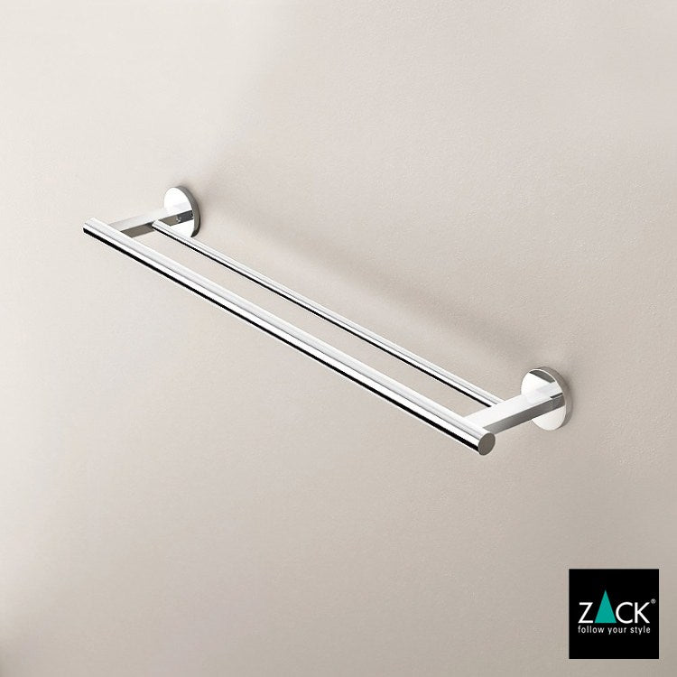 ZACK 40059 SCALA ドイツZACK社製モダンデザインのダブルタオルレール66cm 壁付けタイプ DIY MP [在庫有り] H1