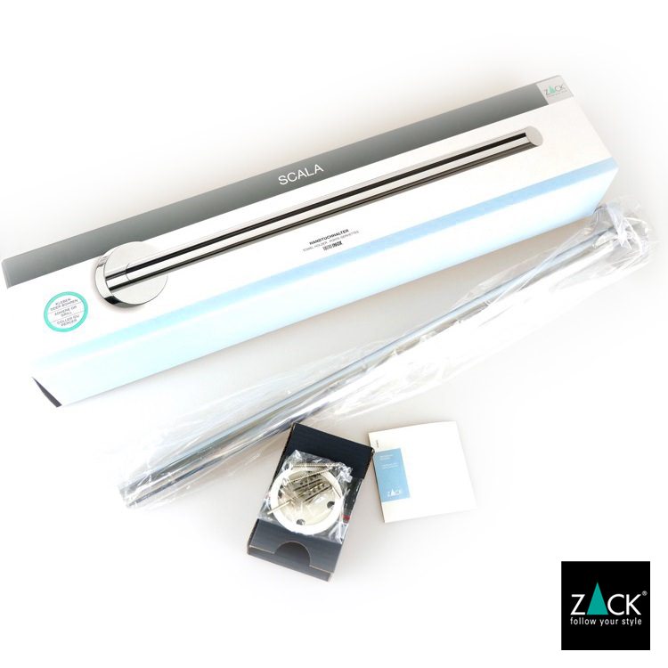 ZACK 40061 SCALA ドイツZACK社製モダンデザインのタオルホルダー 壁付けタイプ DIY MP [在庫有り]