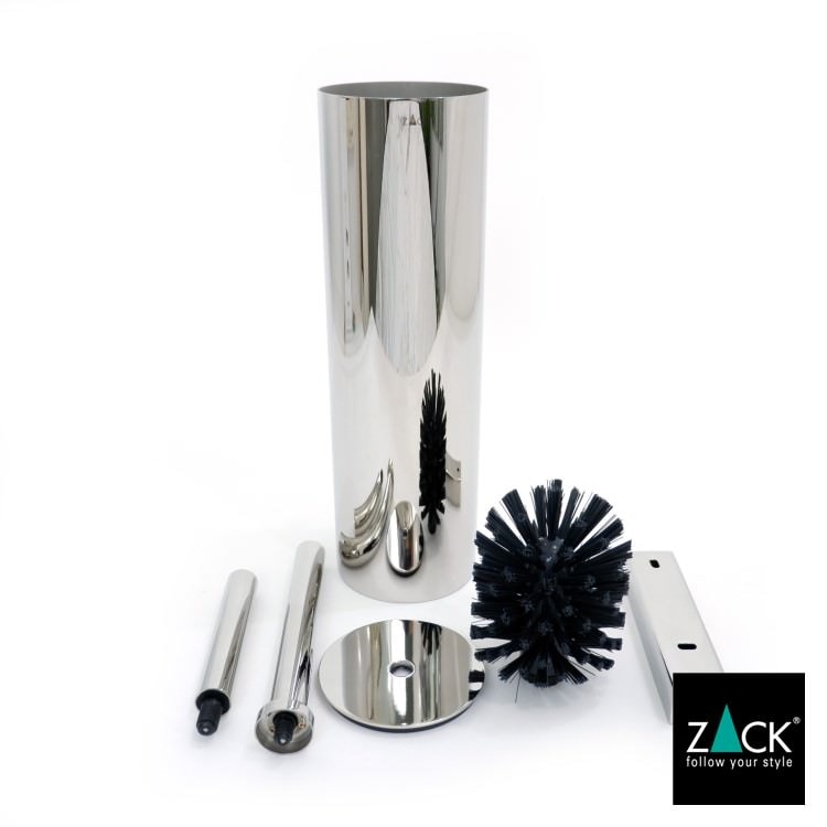 ZACK 40068 TUBO ドイツZACK社製モダンデザインのトイレブラシセット 壁付けタイプ DIY MP [在庫有り]