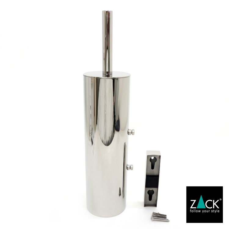 ZACK 40068 TUBO ドイツZACK社製モダンデザインのトイレブラシセット 壁付けタイプ DIY MP [在庫有り]