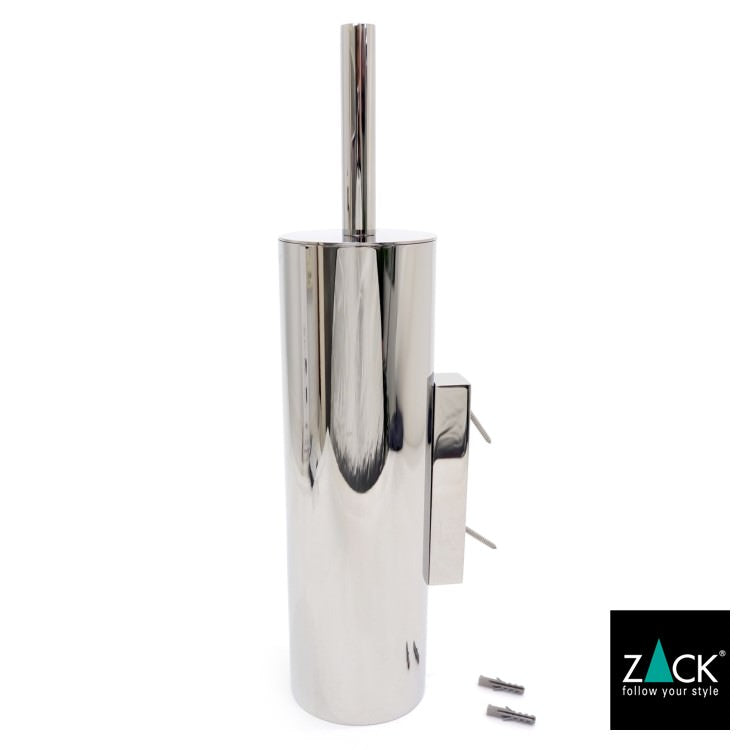 ZACK 40068 TUBO ドイツZACK社製モダンデザインのトイレブラシセット 壁付けタイプ DIY MP [在庫有り]