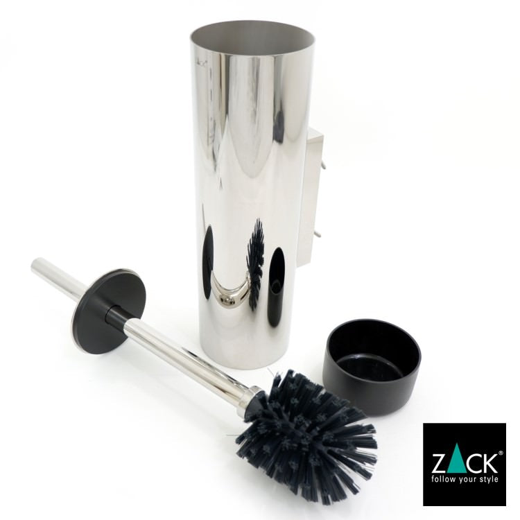 ZACK 40068 TUBO ドイツZACK社製モダンデザインのトイレブラシセット 壁付けタイプ DIY MP [在庫有り]