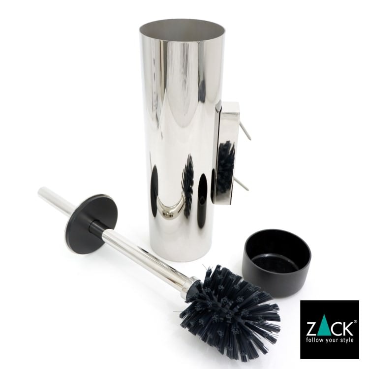 ZACK 40068 TUBO ドイツZACK社製モダンデザインのトイレブラシセット 壁付けタイプ DIY MP [在庫有り]