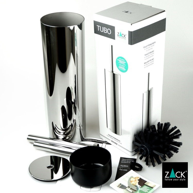 ZACK 40069 TUBO ドイツZACK社製モダンデザインのトイレブラシセット MP [在庫有り]