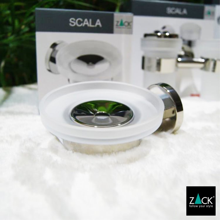 ZACK 40097 SCALA ドイツZACK社製モダンデザインのソープディッシュ(ソープトレイ) 壁付けタイプ DIY MP [在庫有り] H2-98