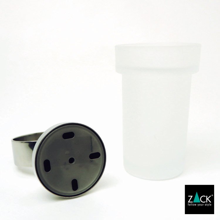 ZACK 40098 SCALA ドイツZACK社製モダンデザインのタンブラーとホルダーのセット 壁付けタイプ DIY MP [在庫有り] H2-114