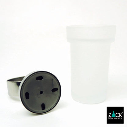 ZACK 40098 SCALA ドイツZACK社製モダンデザインのタンブラーとホルダーのセット 壁付けタイプ DIY MP [在庫有り] H2-114