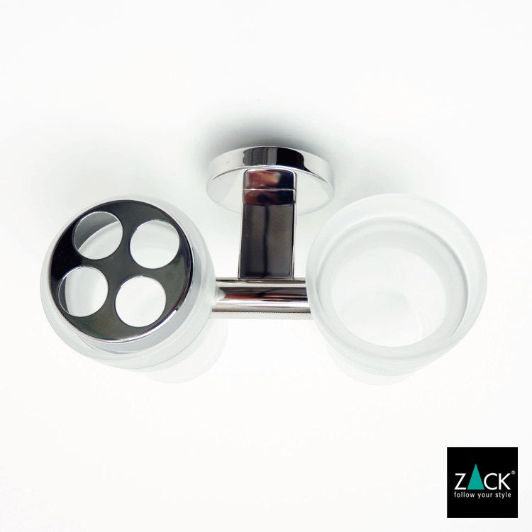 ZACK 40099 SCALA ドイツZACK社製モダンデザインのタンブラーと歯ブラシホルダーのセット 壁付けタイプ DIY MP [在庫有り] H2-8