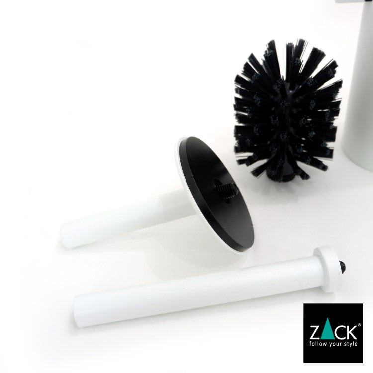 ZACK 40117 TUBO ドイツZACK社製モダンデザインのトイレブラシ ホワイト仕上げ 壁付けタイプ DIY [在庫有り]H1