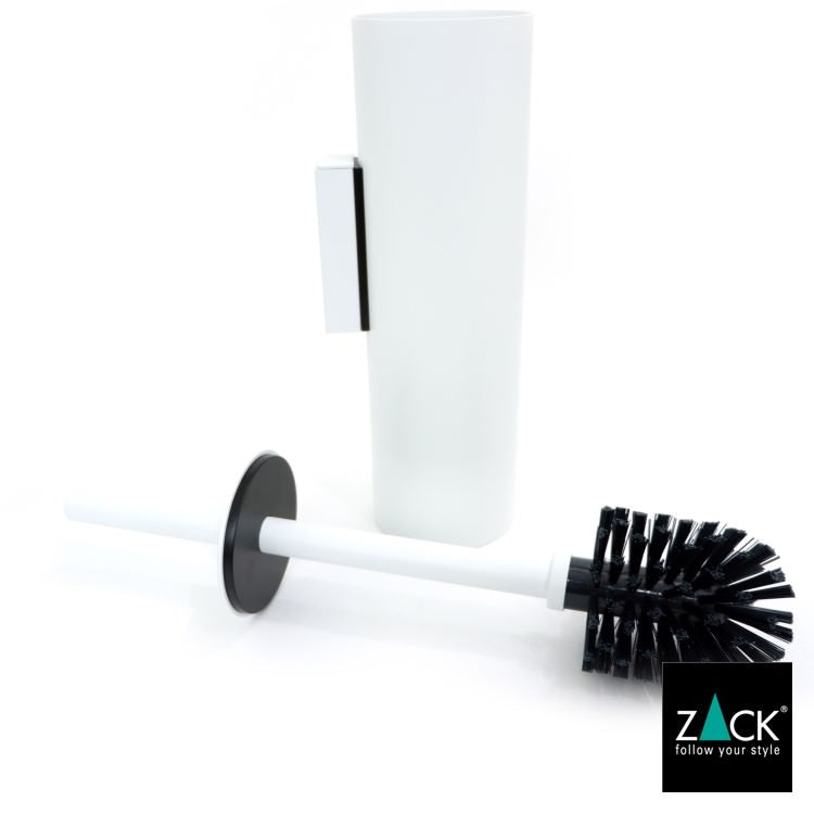 ZACK 40117 TUBO ドイツZACK社製モダンデザインのトイレブラシ ホワイト仕上げ 壁付けタイプ DIY [在庫有り]H1