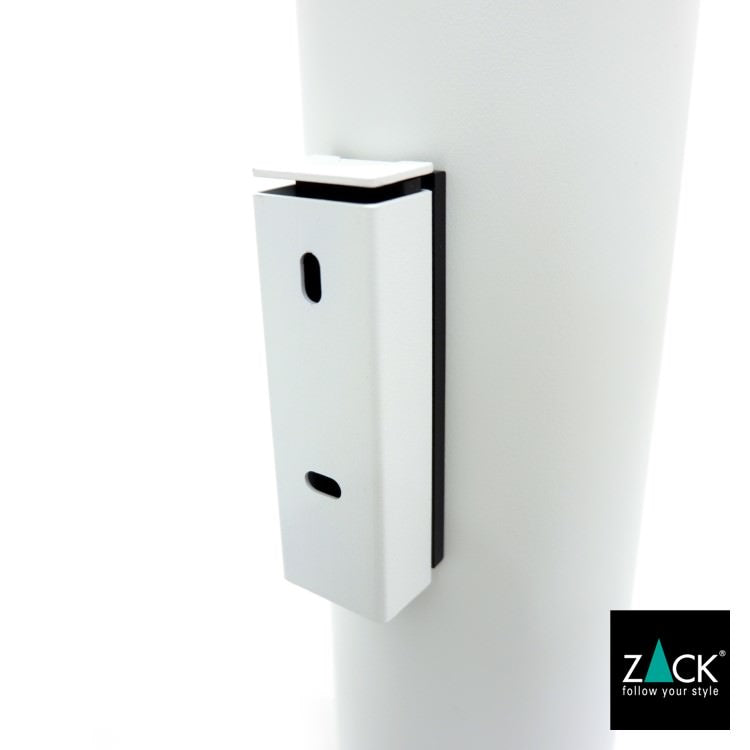 ZACK 40117 TUBO ドイツZACK社製モダンデザインのトイレブラシ ホワイト仕上げ 壁付けタイプ DIY [在庫有り]H1