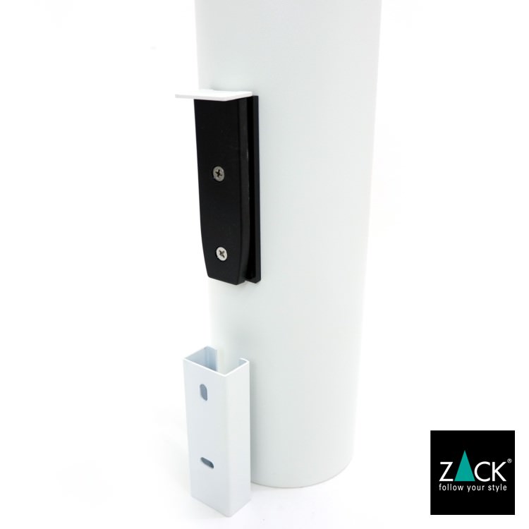 ZACK 40117 TUBO ドイツZACK社製モダンデザインのトイレブラシ ホワイト仕上げ 壁付けタイプ DIY [在庫有り]H1