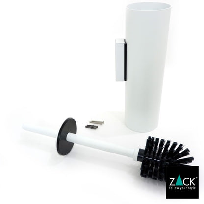ZACK 40117 TUBO ドイツZACK社製モダンデザインのトイレブラシ ホワイト仕上げ 壁付けタイプ DIY [在庫有り]H1
