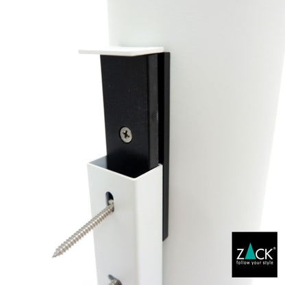 ZACK 40117 TUBO ドイツZACK社製モダンデザインのトイレブラシ ホワイト仕上げ 壁付けタイプ DIY [在庫有り]H1