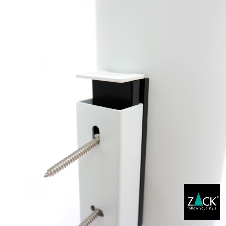 ZACK 40117 TUBO ドイツZACK社製モダンデザインのトイレブラシ ホワイト仕上げ 壁付けタイプ DIY [在庫有り]H1